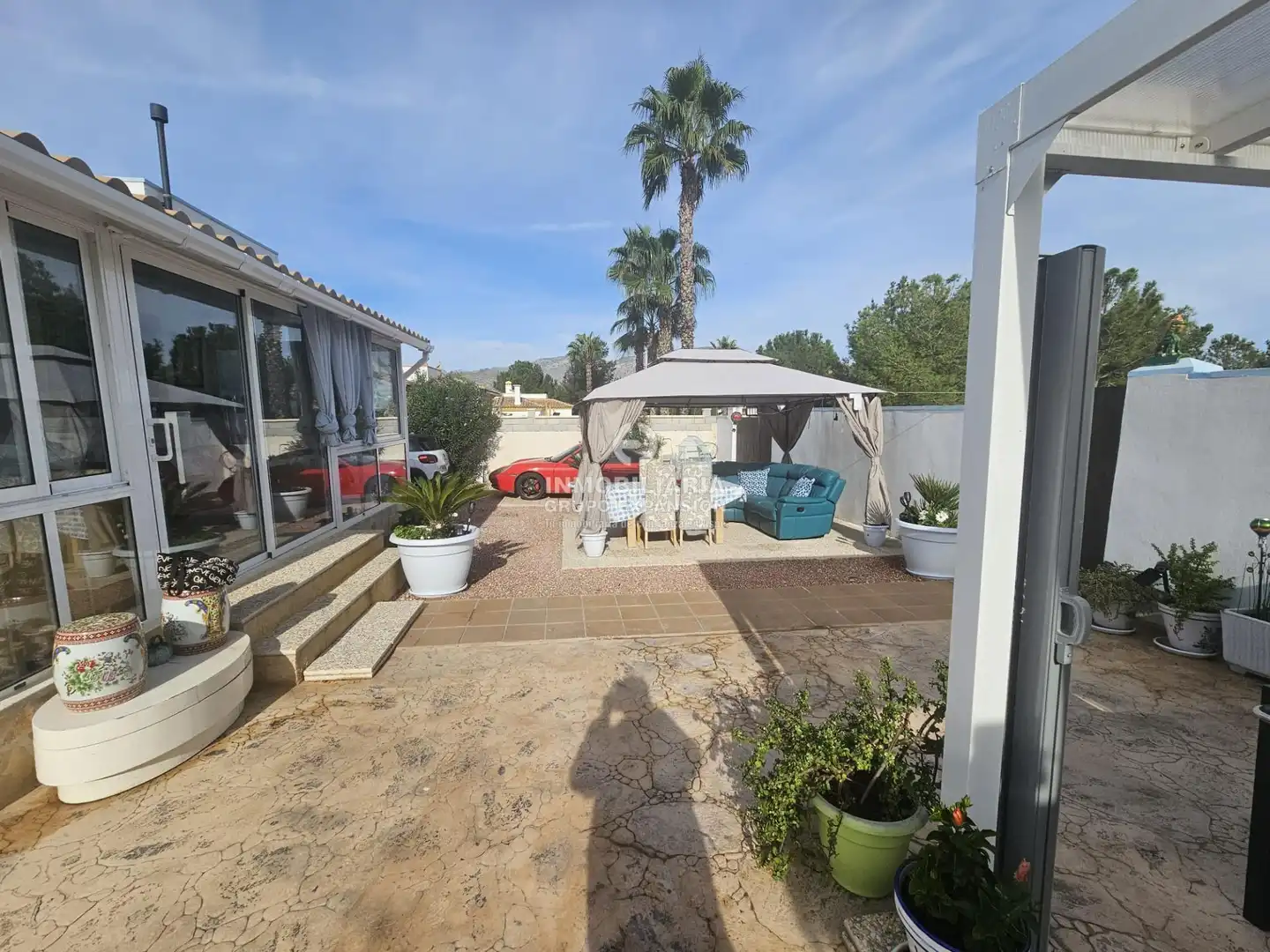Vista exterior de Casa o chalet en venta en Hondón de las Nieves / El Fondó de les Neus con Aire acondicionado, Calefacción y Jardín privado