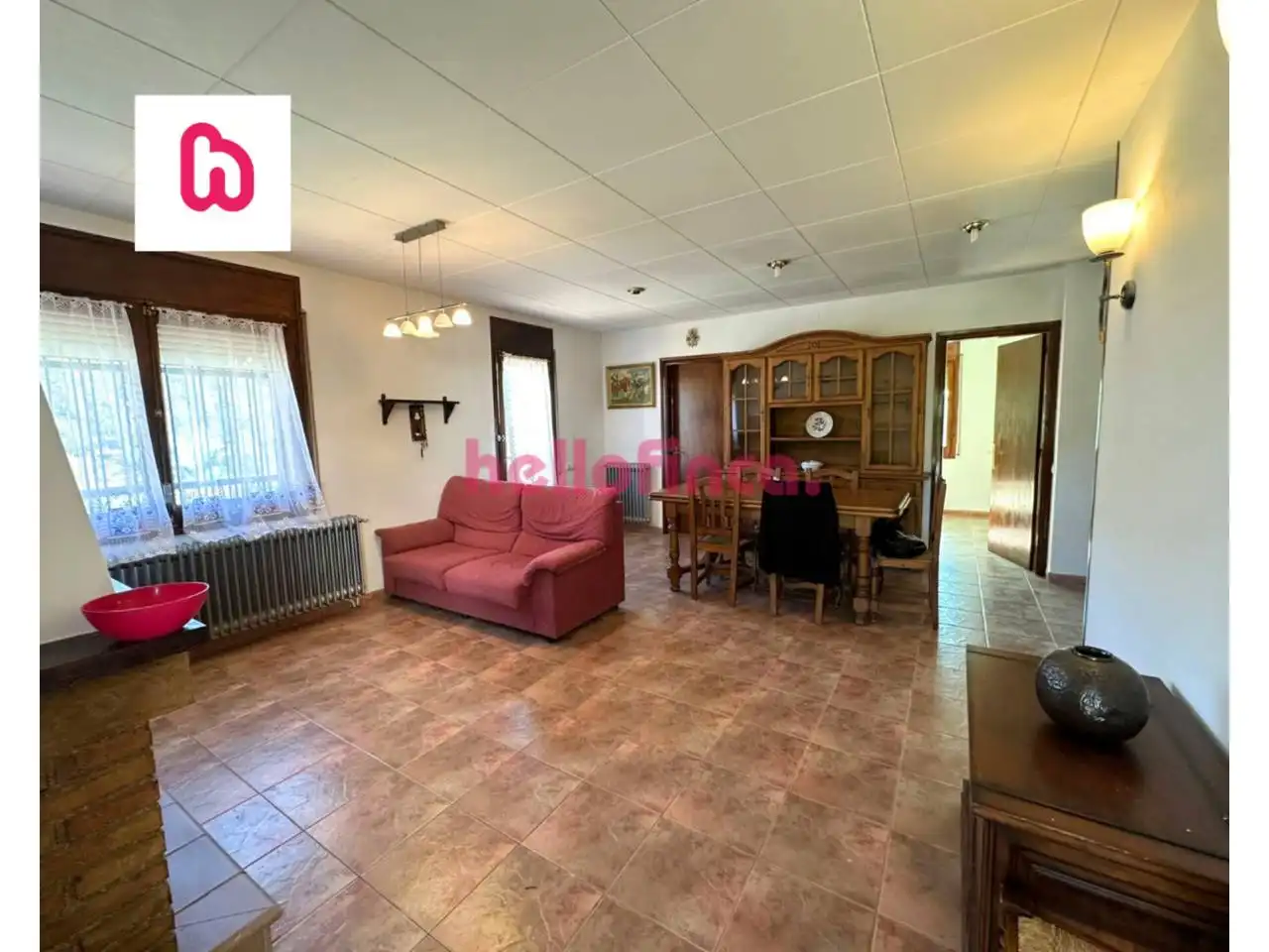 Living room of Houses for sale in Sant Agustí de Lluçanès  with Heating, Private garden and Terrace