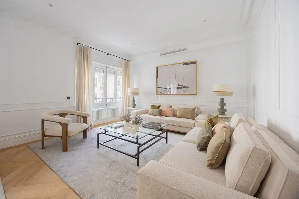 Sala de estar de Piso en venta en Madrid con Aire acondicionado, Calefacción y Parquet