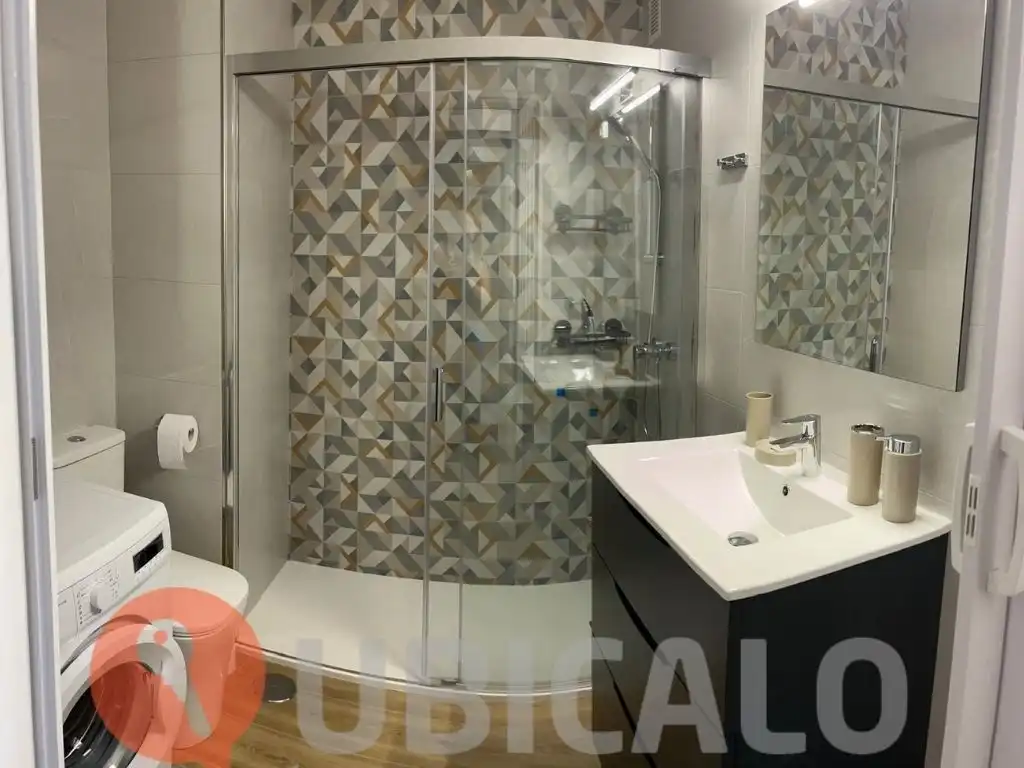 Baño de Estudio de alquiler en Puerto de la Cruz con Terraza, Amueblado y Lavadora