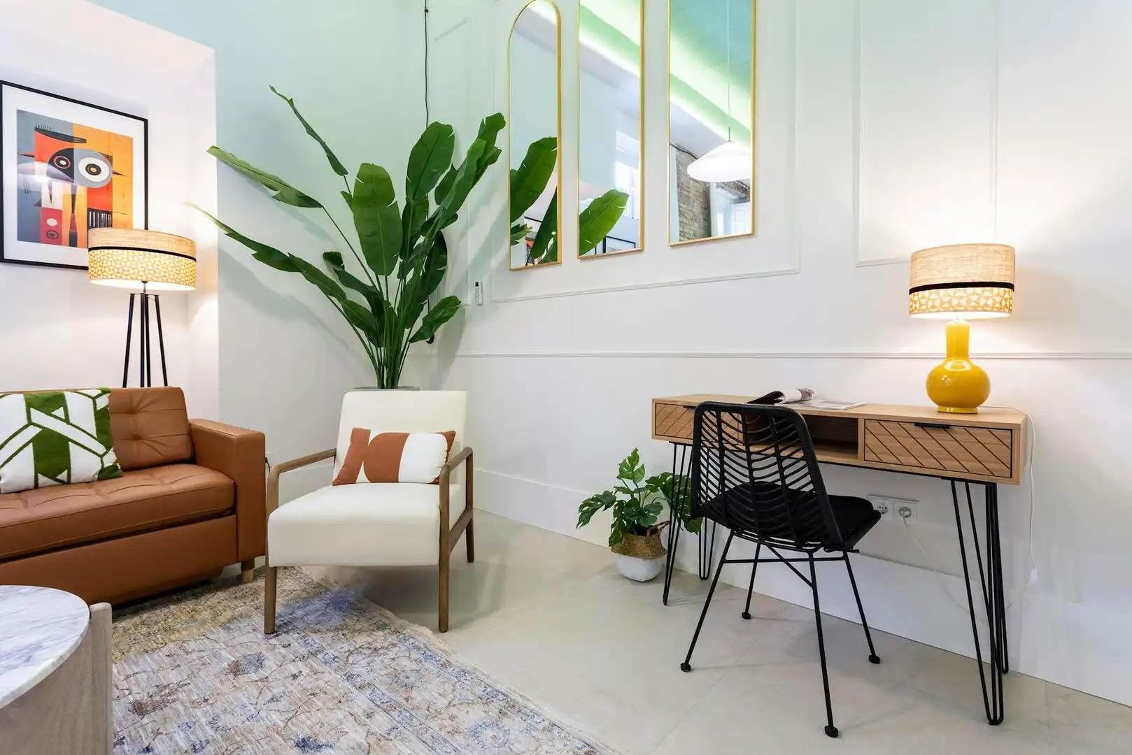 Sala de estar de Piso de alquiler en Sevilla con Aire acondicionado, Calefacción y Lavadora