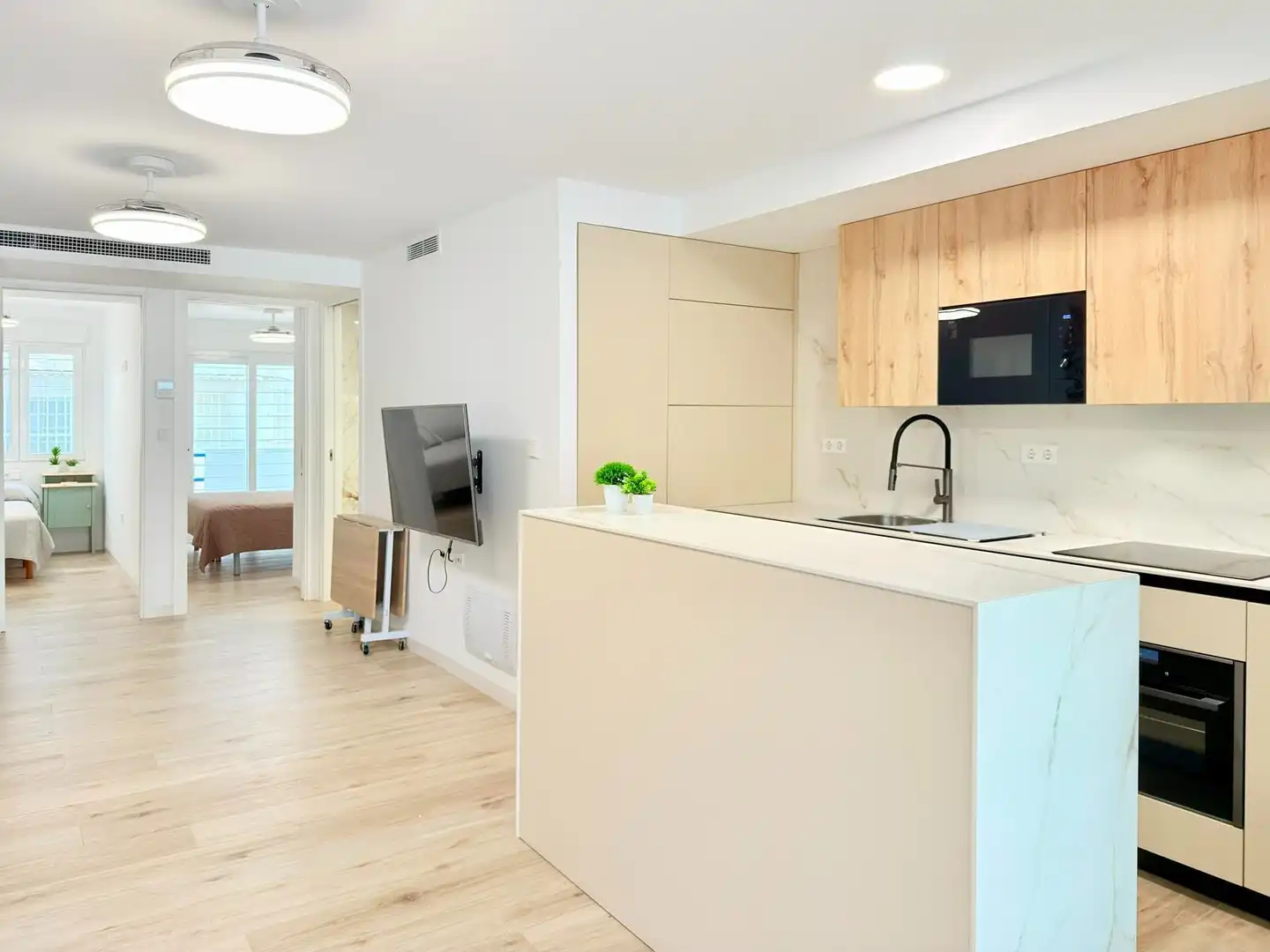 Cuina de Apartament en venda en La Manga del Mar Menor amb Aire condicionat, Calefacció i Terrassa