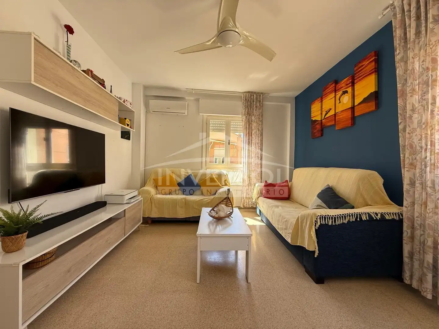Sala de estar de Piso en venta en El Ejido con Aire acondicionado, Calefacción y Amueblado