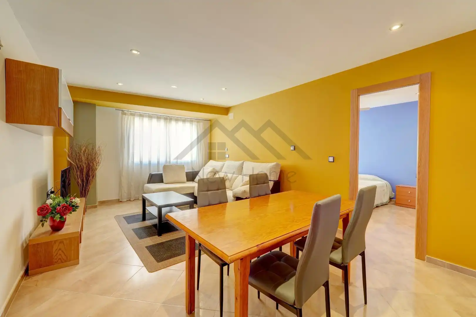 Living room of Flat for sale in La Pobla de Vallbona  with Air Conditioner, Heating and Balcony