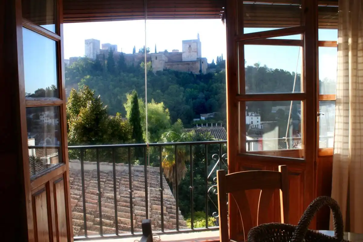 Balcony of Attic for rent in Granada  with Heating and Furnished
