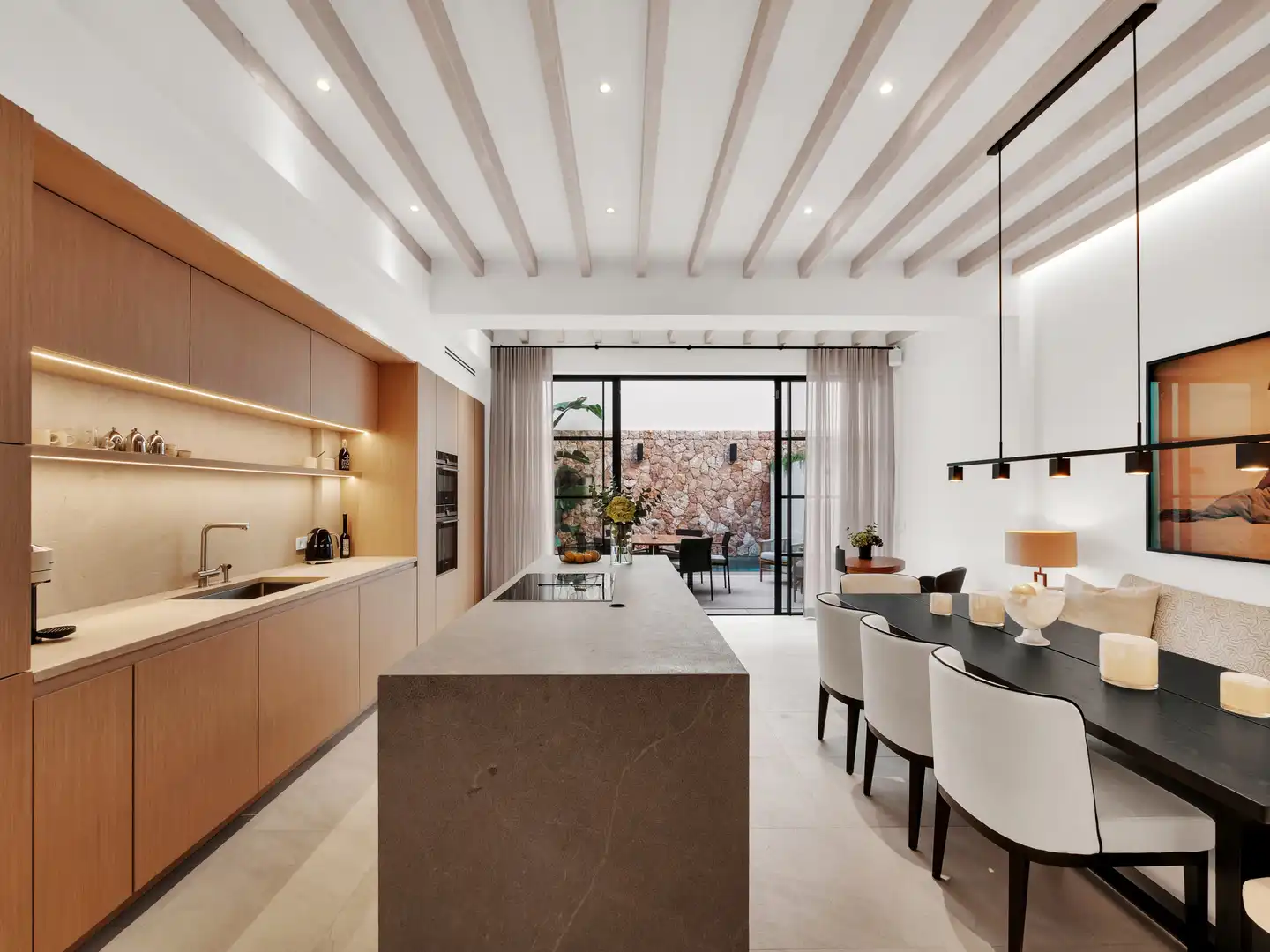 Kitchen of Detached homes for rent in  Palma de Mallorca  with Air Conditioner, Heating and Private garden