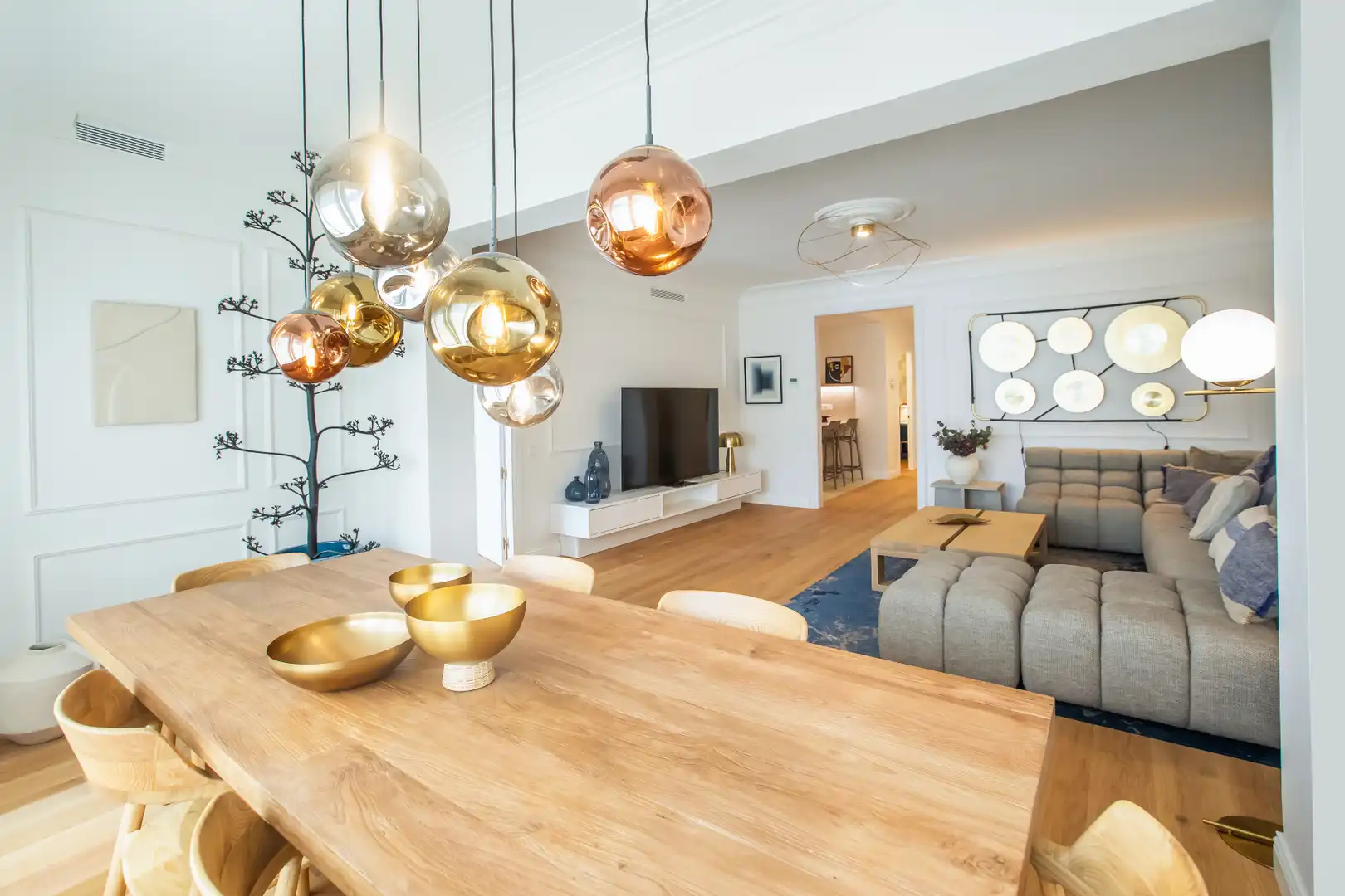 Esszimmer von Wohnung zur Miete in Barcelona mit Klimaanlage, Heizung und Parkett
