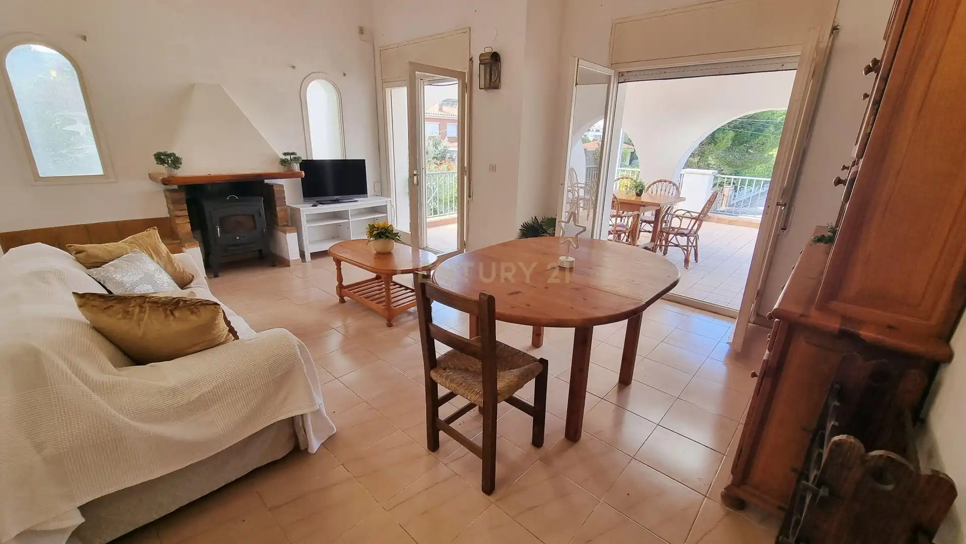 Living room of Apartments for sale in Colera  with Oven and Washing machine