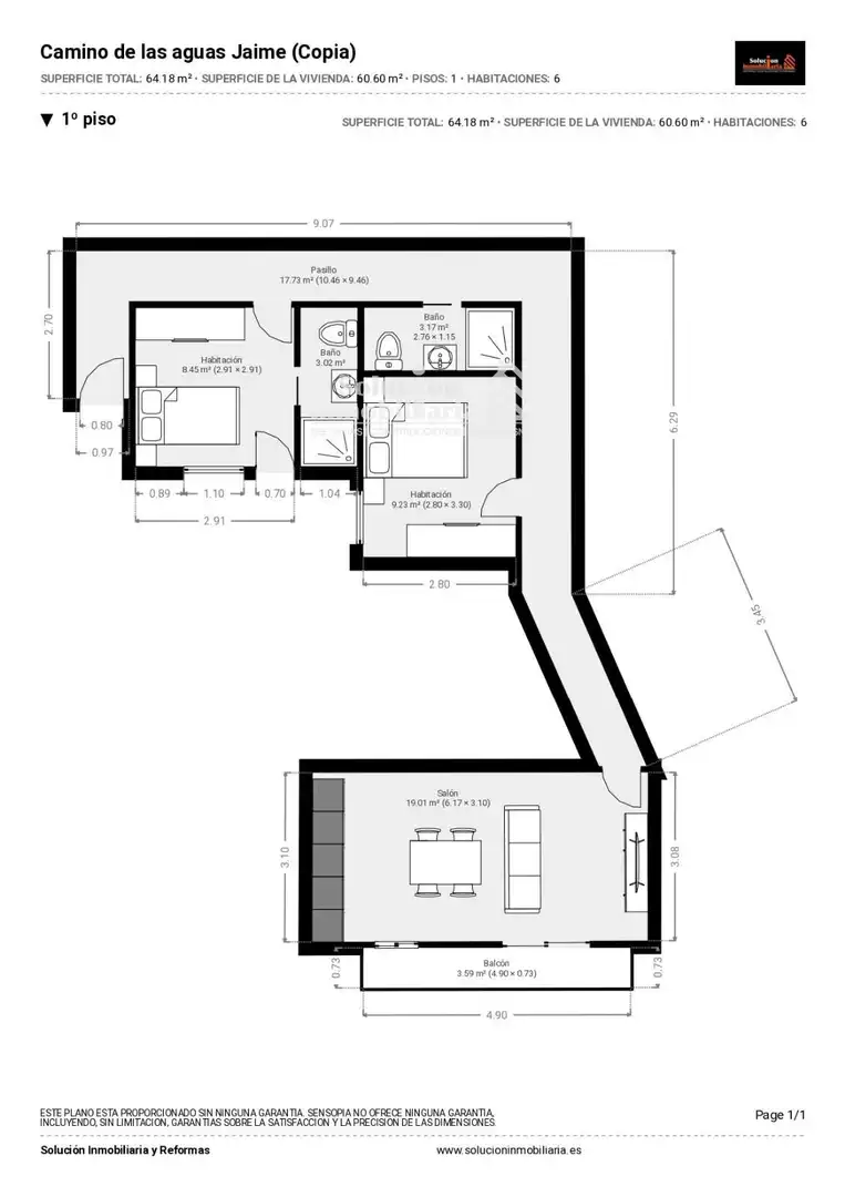 Wohnung zum Verkauf in Salamanca mit Heizung, Terrasse und Balkon