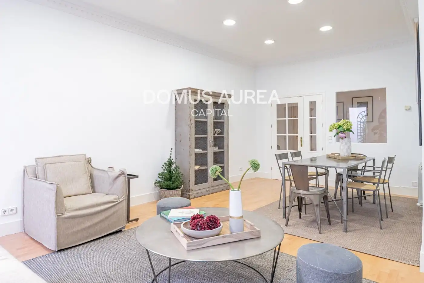 Wohnzimmer von Wohnung zur Miete in Madrid mit Klimaanlage, Heizung und Terrasse