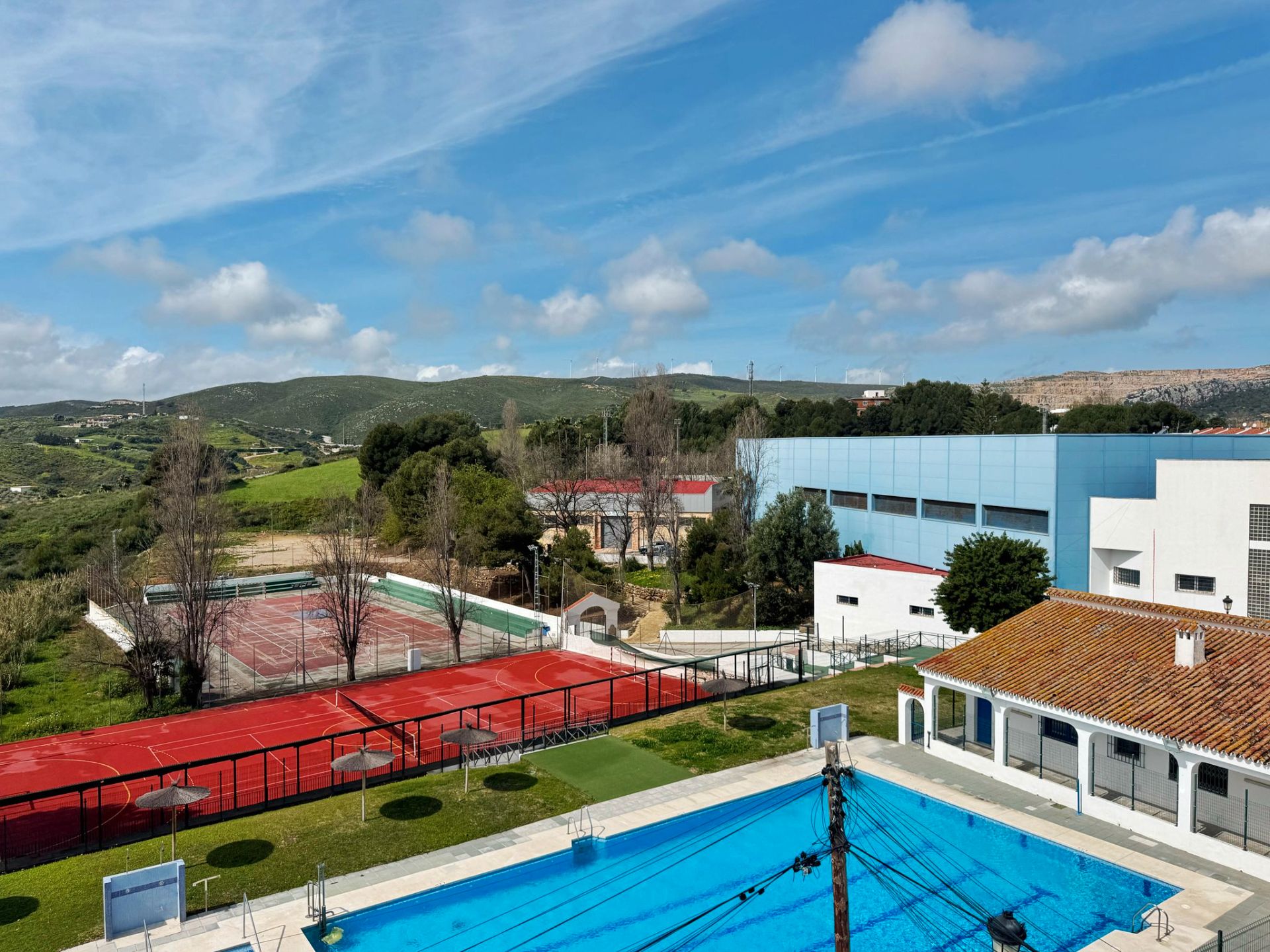 Swimming pool of Single-family semi-detached for sale in Manilva  with Air Conditioner, Terrace and Furnished
