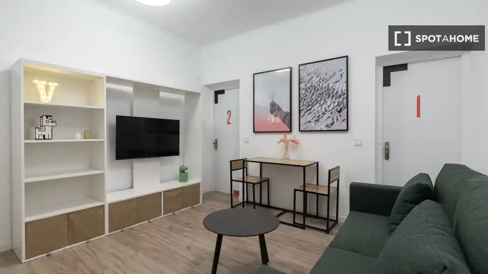 Sala de estar de Piso de alquiler en Getafe con Aire acondicionado, Calefacción y Amueblado