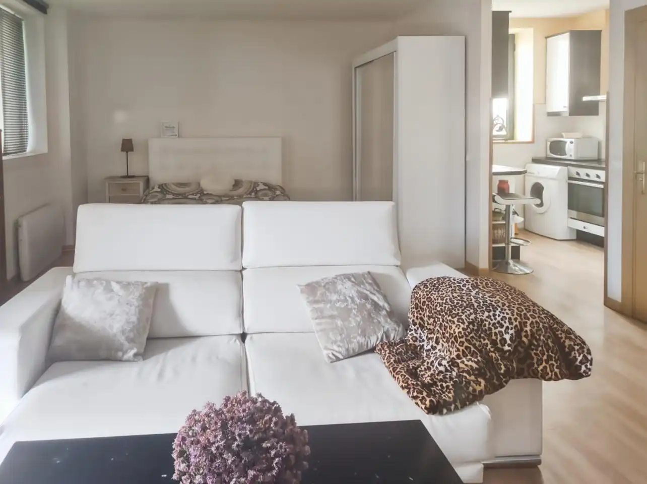 Sala de estar de Estudio de alquiler en San Sebastián de los Reyes con Terraza