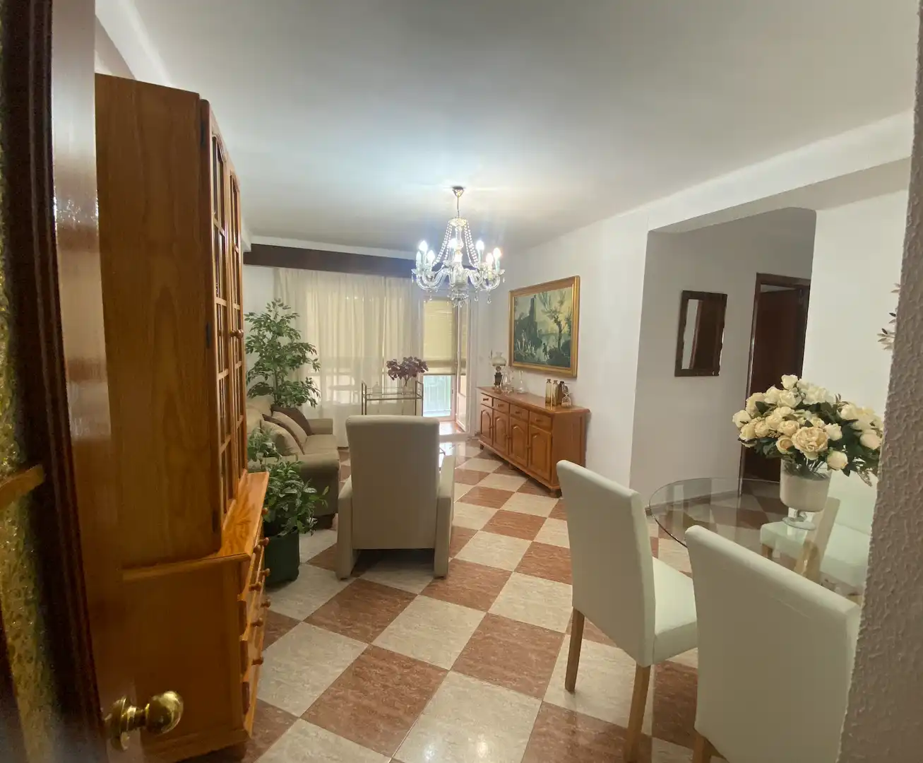 Sala d'estar de Pis per a compartir en Málaga amb Terrassa i Moblat