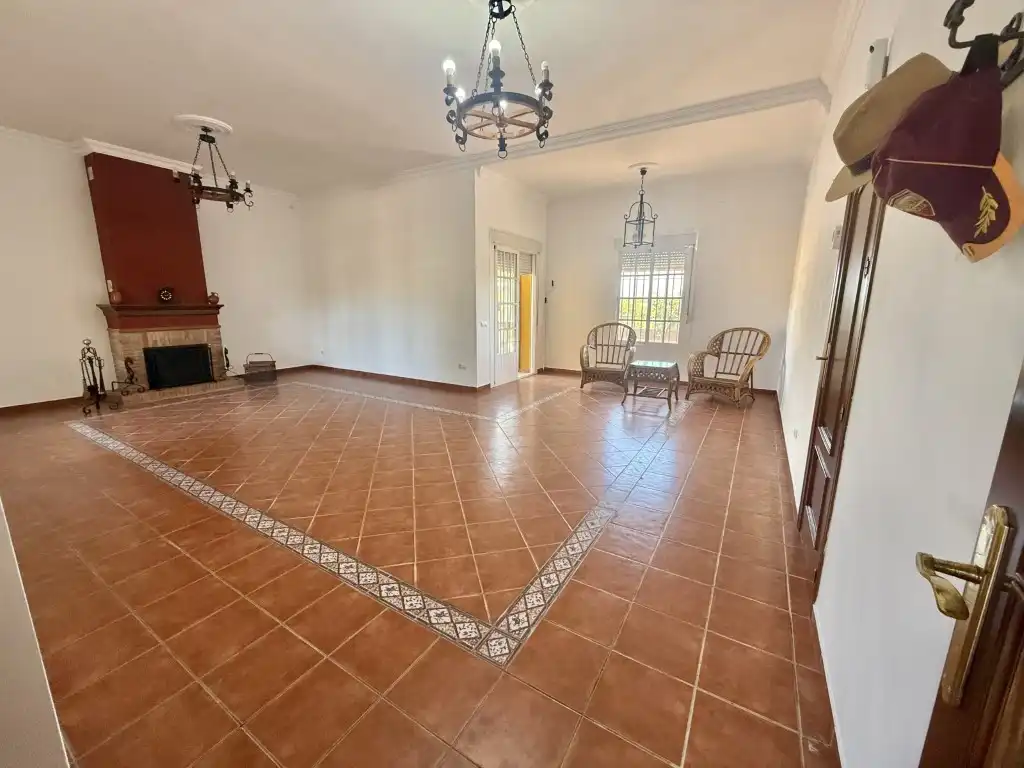 Sala de estar de Casa o chalet en venta en Mairena del Alcor con Amueblado y Balcón