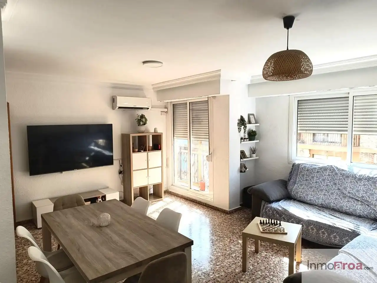 Living room of Flat for sale in Bétera  with Air Conditioner, Terrace and Furnished