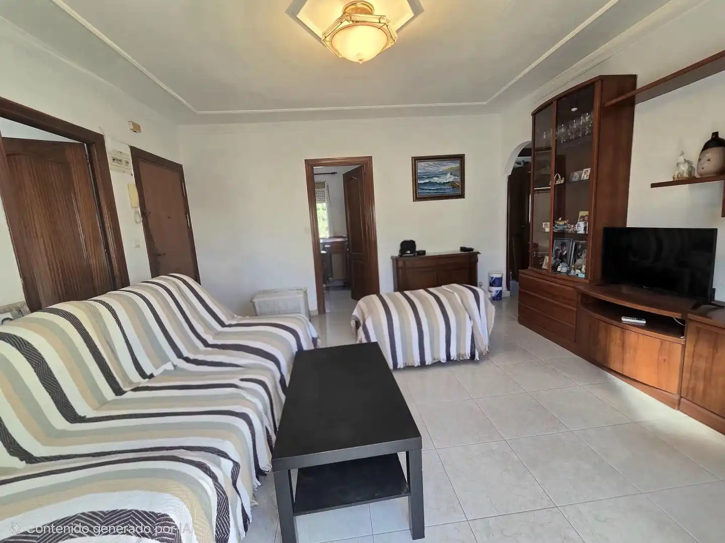 Living room of Flat for sale in Málaga  with Terrace, Storage room and Furnished