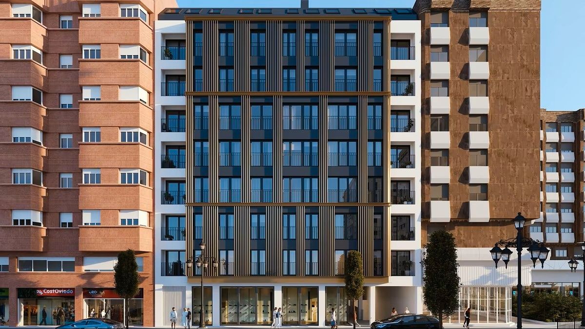 Vista exterior de Pis en venda en Oviedo 