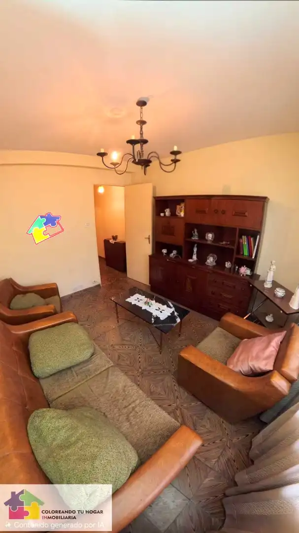 Sala d'estar de Pis en venda en León Capital  amb Terrassa, Traster i Moblat