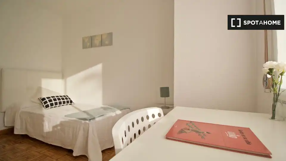 Habitación de Piso de alquiler en Madrid con Aire acondicionado, Calefacción y Amueblado