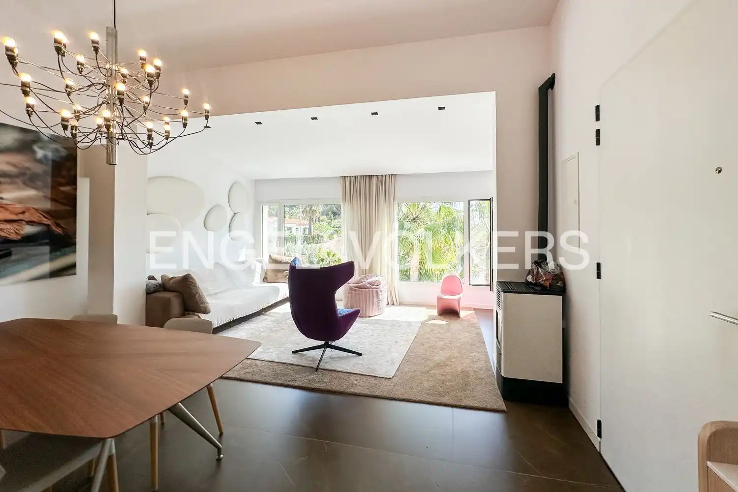 Sala de estar de Casa o chalet de alquiler en Jávea / Xàbia con Aire acondicionado, Calefacción y Jardín privado