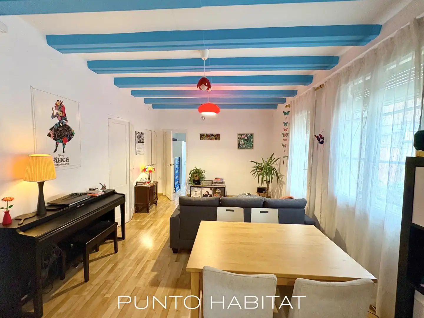 Sala de estar de Piso en venta en Barcelona con Aire acondicionado, Parquet y Balcón