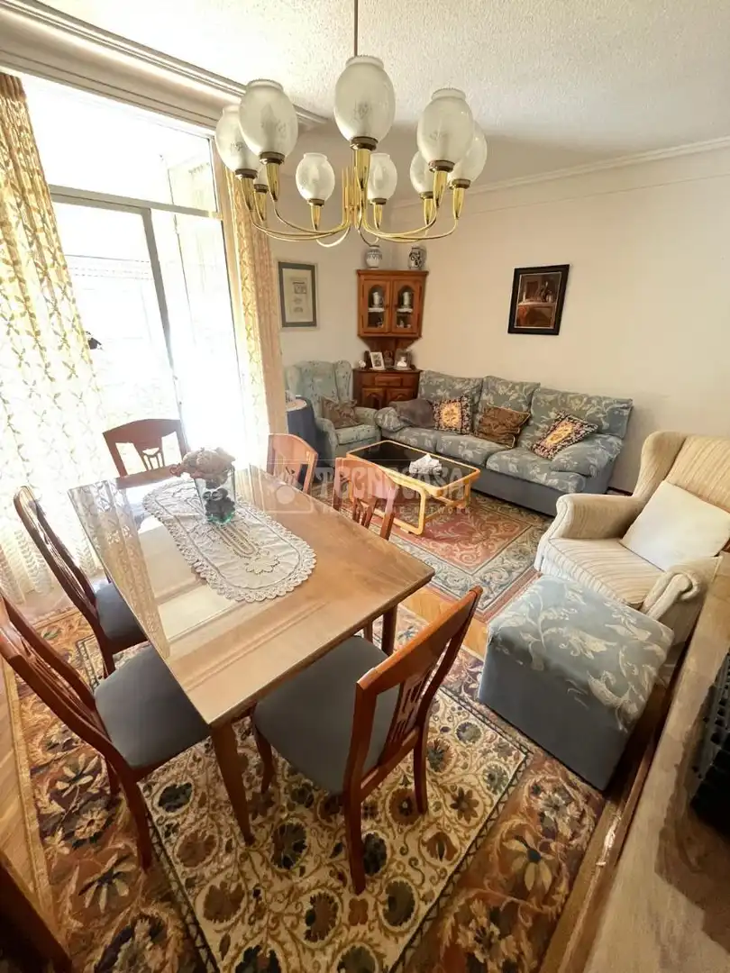 Sala d'estar de Pis en venda en  Madrid Capital amb Calefacció i Parquet