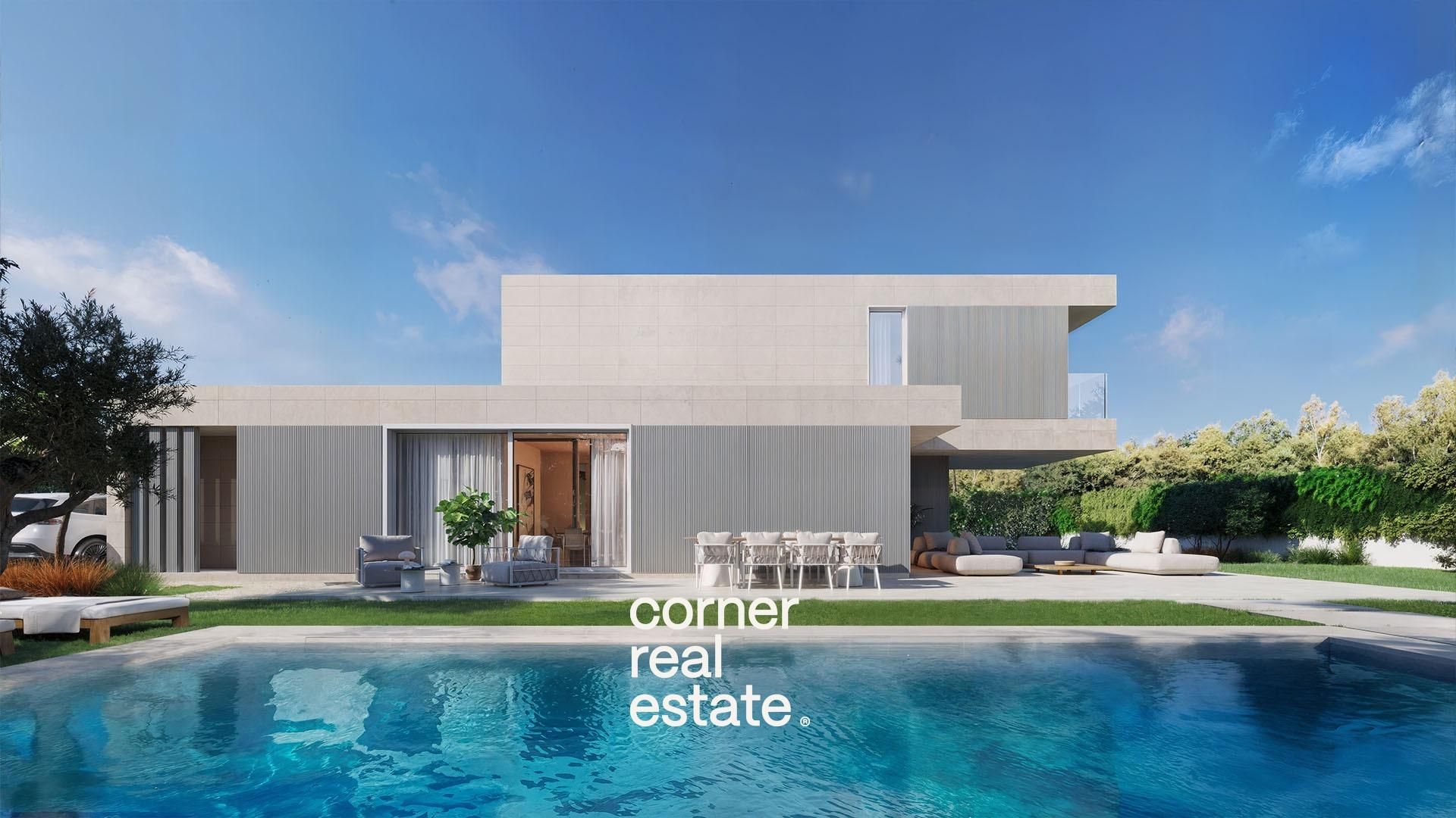 Exterior view of Houses for sale in Sant Cugat del Vallès  with Air Conditioner, Private garden and Parquet flooring