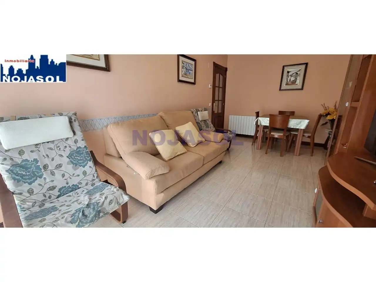 Sala de estar de Apartamento de alquiler en Noja con Calefacción, Terraza y Amueblado