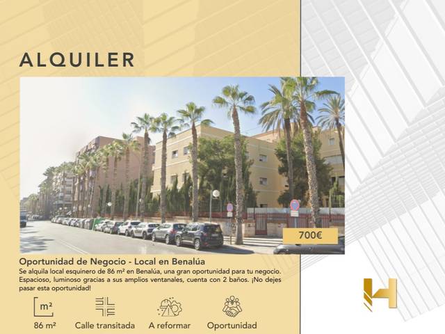 Local comercial en Alquiler en N/A en Benalúa