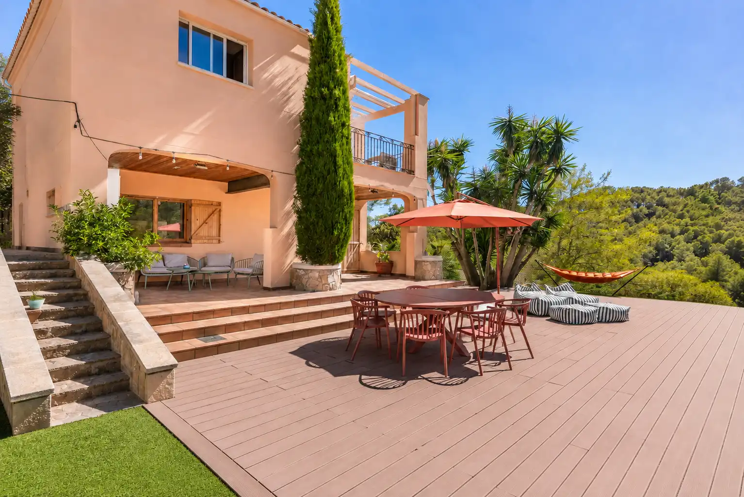 Terraza de Casa o chalet en venta en Olivella con Aire acondicionado, Calefacción y Jardín privado