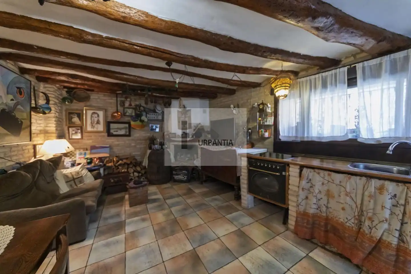 Cocina de Finca rústica en venta en Larraga con Calefacción