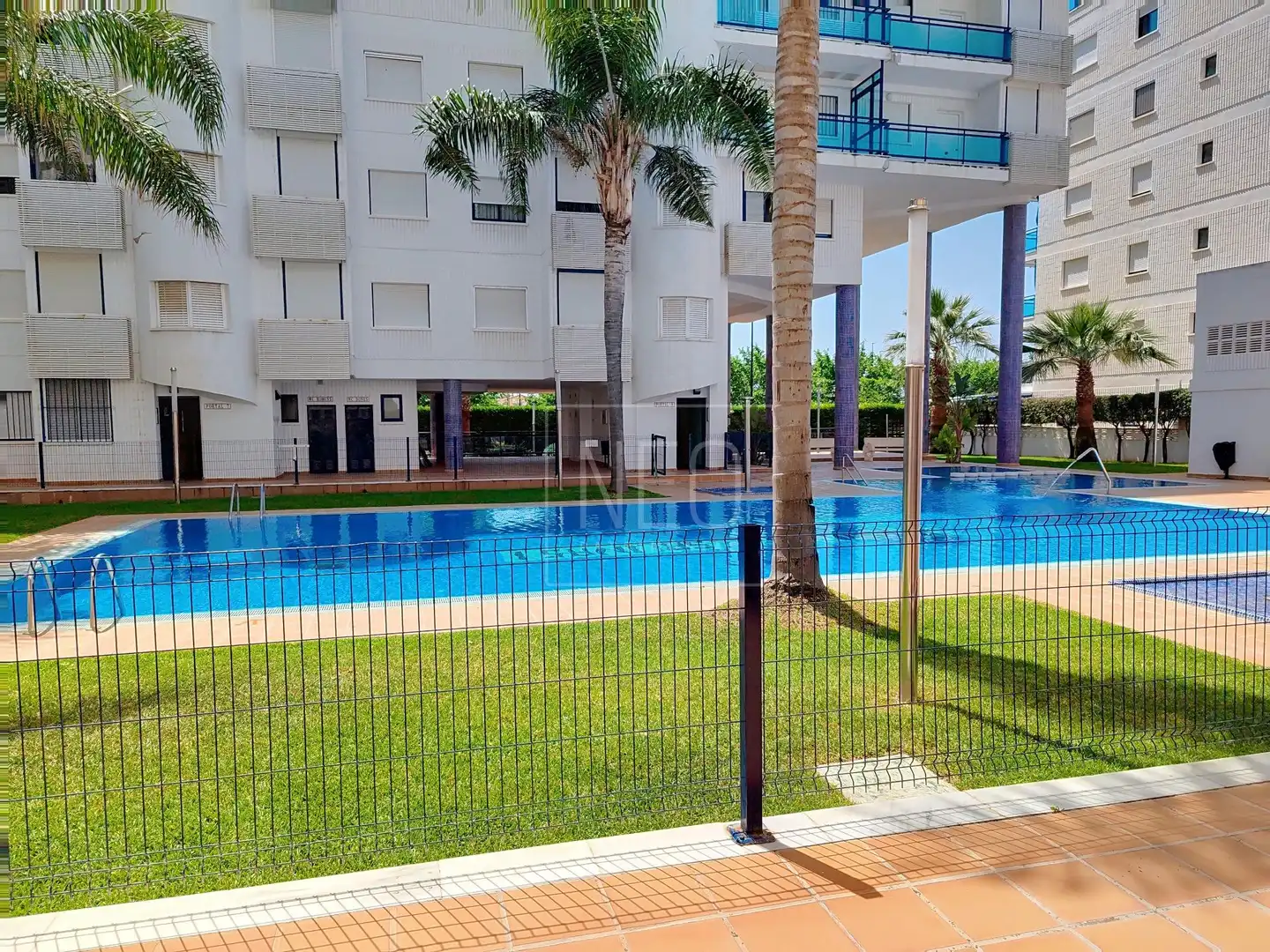 Swimming pool of Flat for sale in Daimús  with Air Conditioner, Heating and Private garden