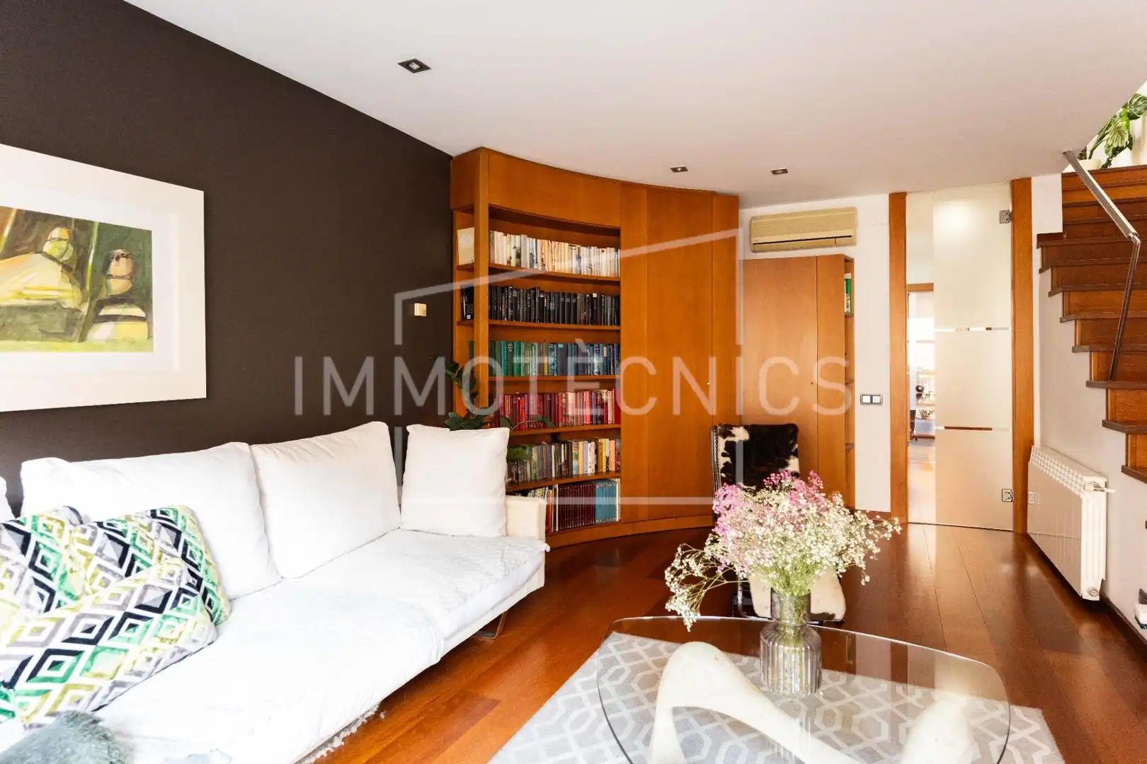 Sala de estar de Casa adosada en venta en Granollers con Balcón