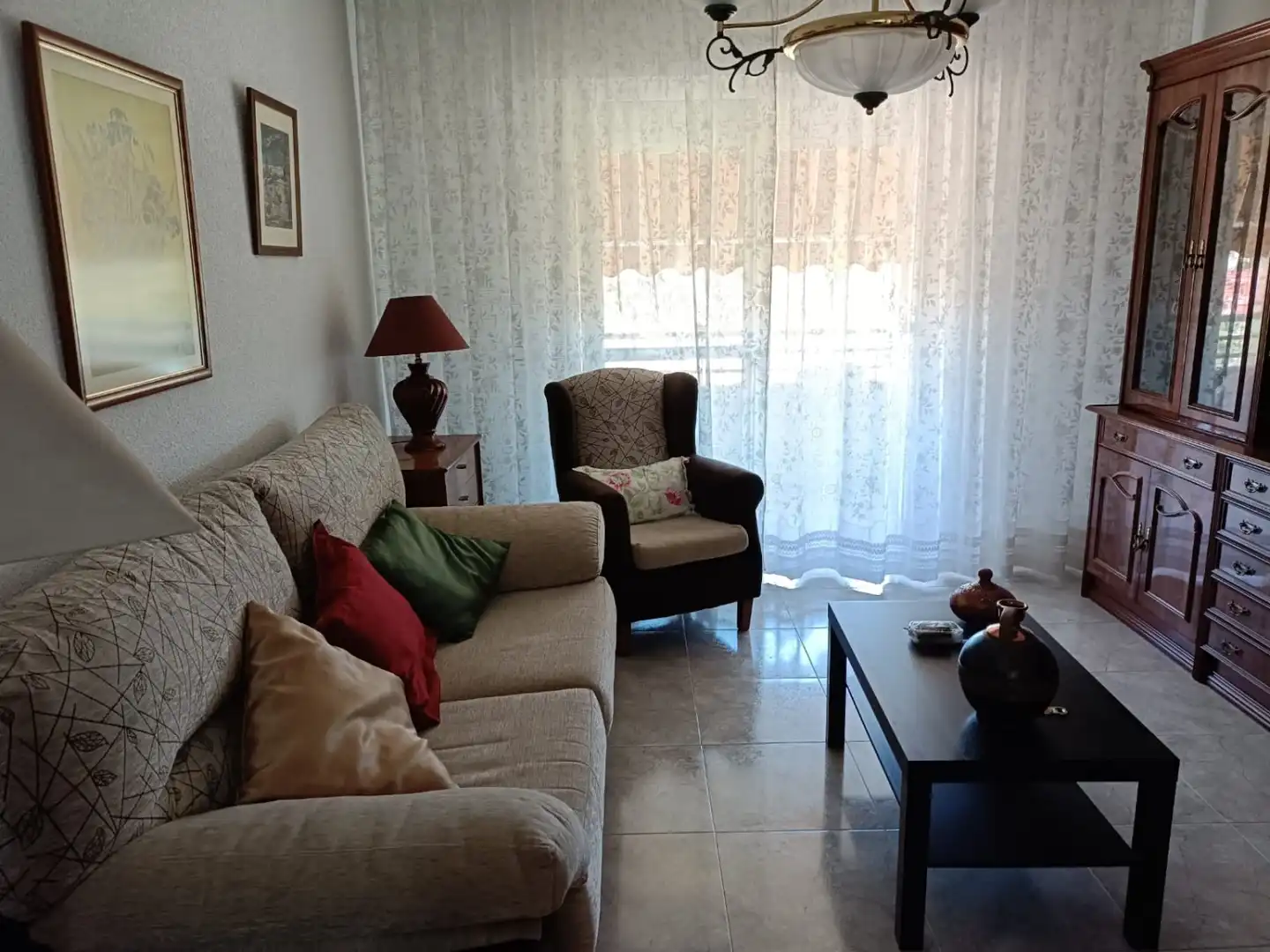 Sala d'estar de Pis de lloguer en Murcia amb Aire condicionat, Calefacció i Moblat