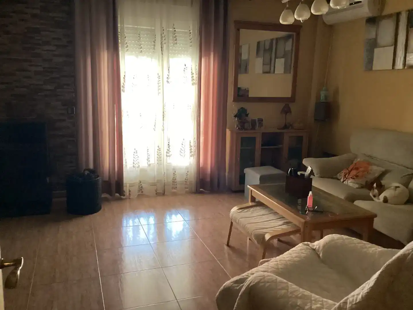 Sala d'estar de Pis en venda en Torrejón de Velasco amb Aire condicionat, Jardí privat i Parquet