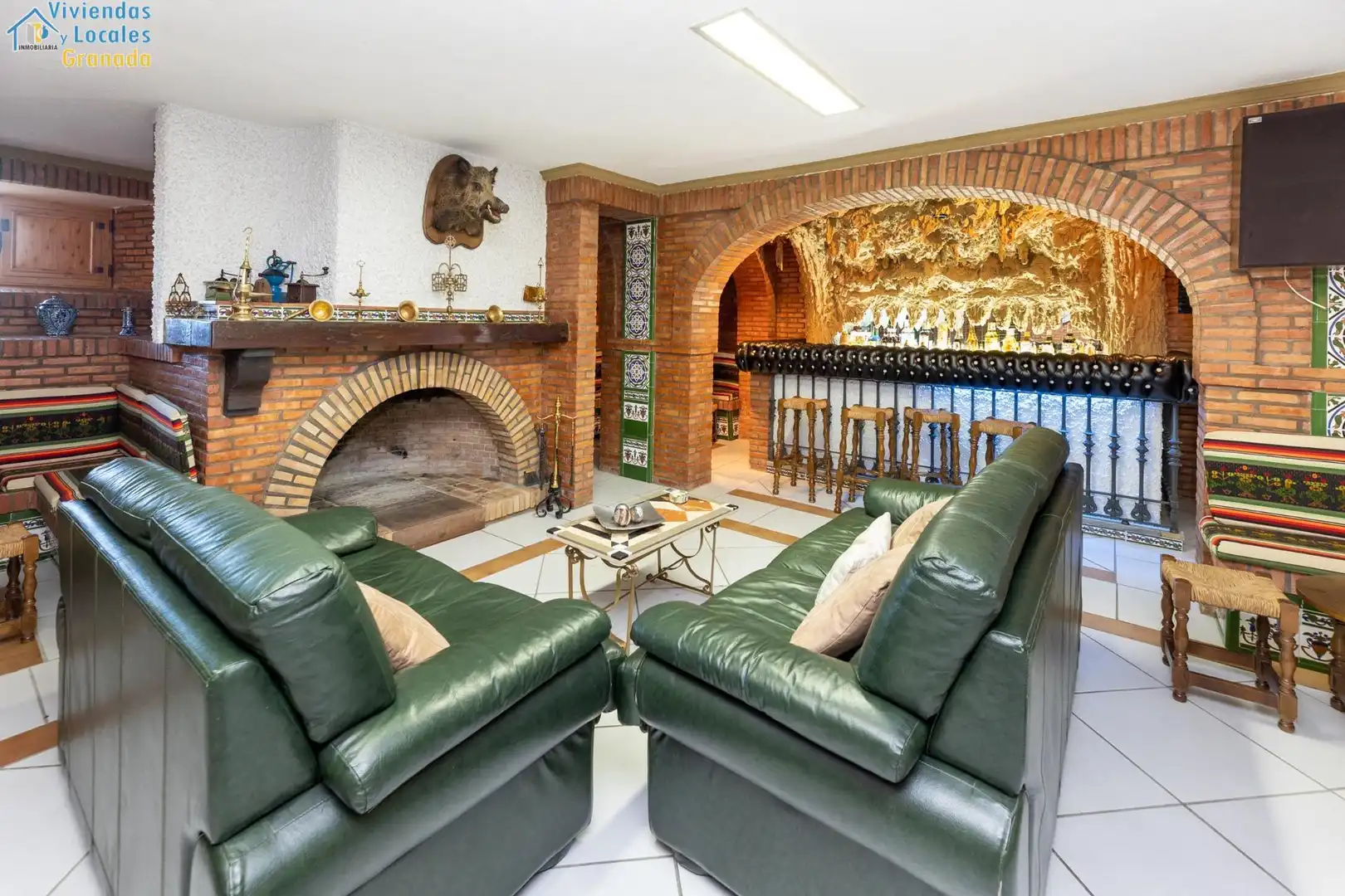Sala de estar de Casa o chalet en venta en Granada con Aire acondicionado, Jardín privado y Trastero