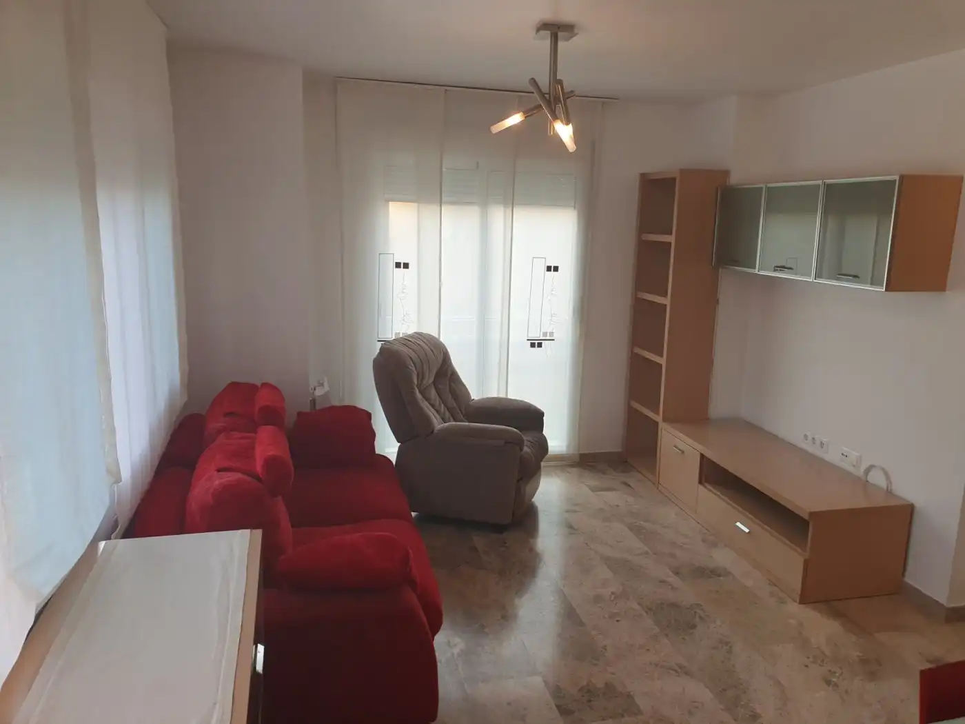 Sala d'estar de Pis de lloguer en Murcia amb Moblat