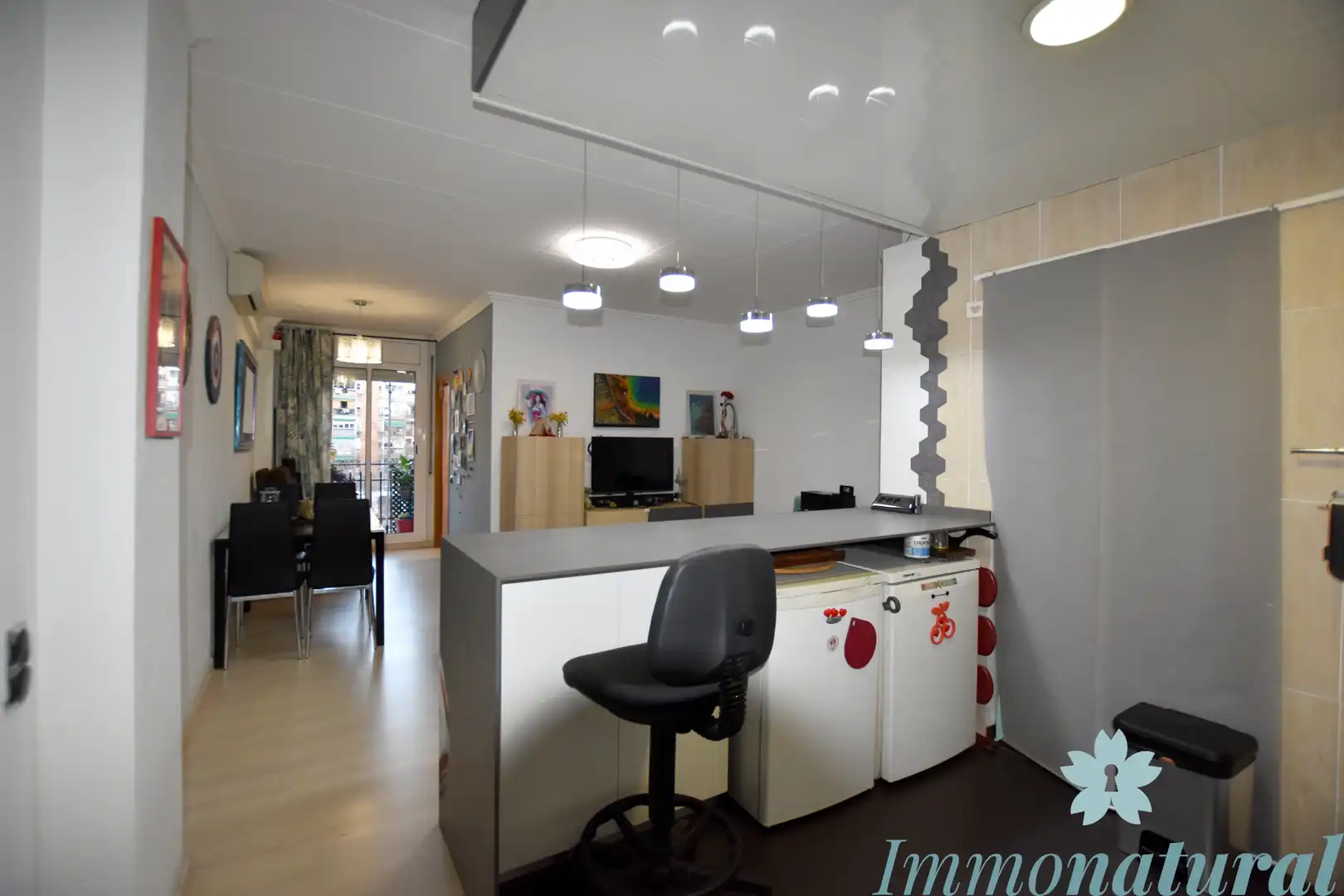 Sala de estar de Piso en venta en Barcelona con Aire acondicionado, Calefacción y Parquet
