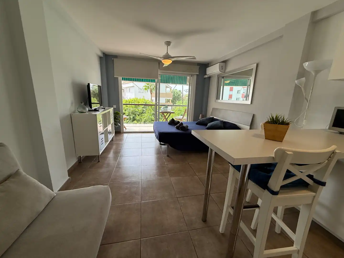 Sala de estar de Estudio en venta en Jávea / Xàbia con Terraza y Amueblado