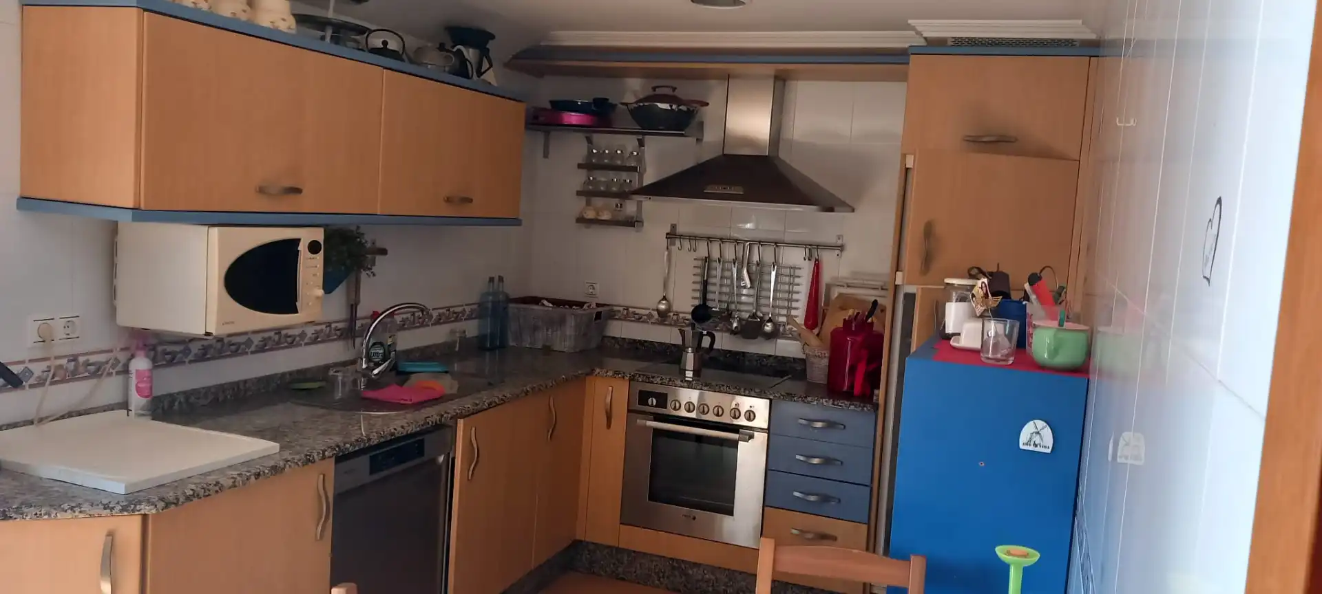 Cocina de Piso en venta en Catoira con Jardín privado, Terraza y Amueblado