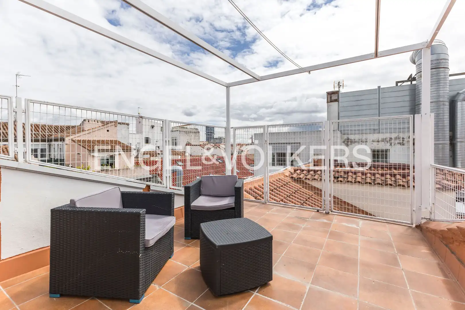 Terrasse von Dachboden zur Miete in Madrid mit Klimaanlage, Heizung und Terrasse