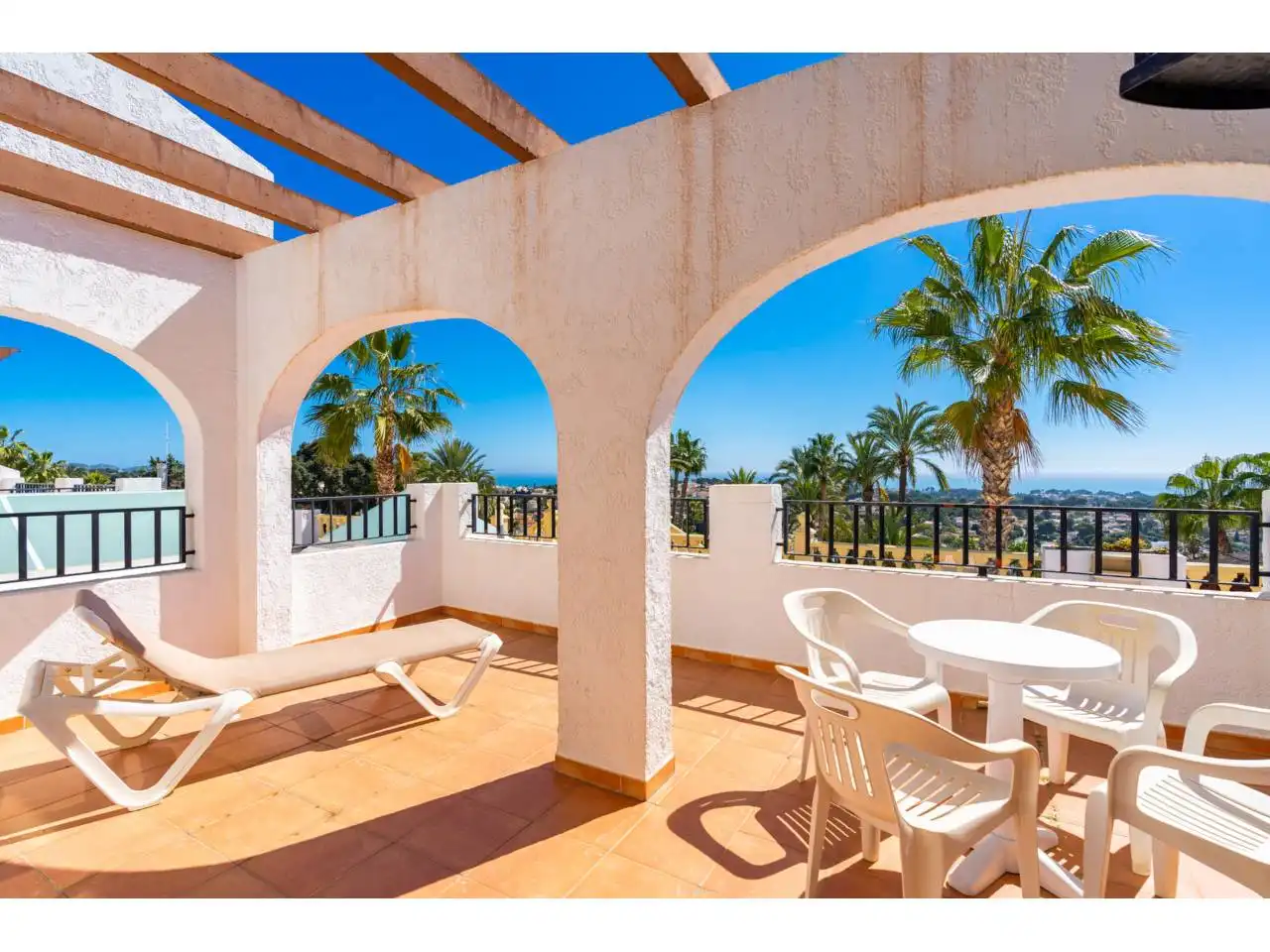 Terraza de Casa adosada en venta en Calpe / Calp con Aire acondicionado, Terraza y Amueblado