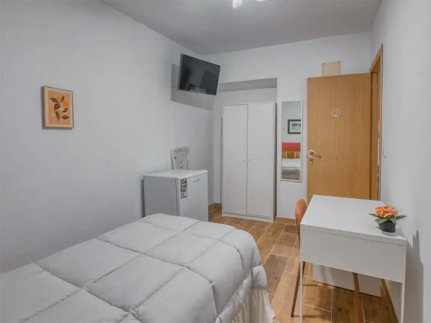 Bedroom of Study for rent in Estremera  with Air Conditioner, Furnished and Balcony