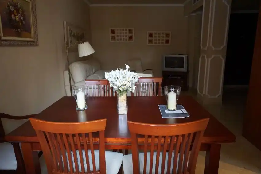Dining room of Flat for rent in Sevilla  with Air Conditioner, Heating and Furnished