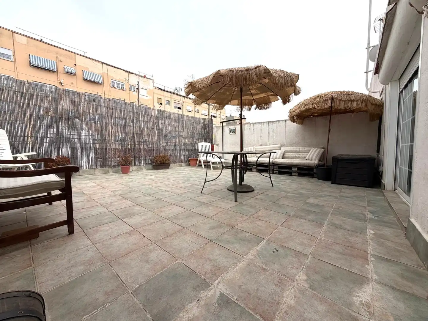 Terrasse von Wohnung zum Verkauf in Terrassa mit Parkett und Terrasse