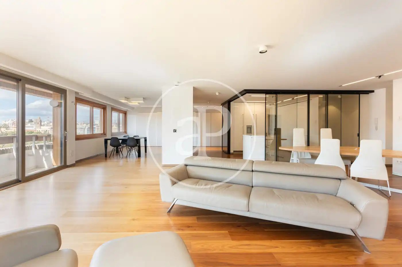 Sala de estar de Piso de alquiler en Valencia con Aire acondicionado, Calefacción y Terraza