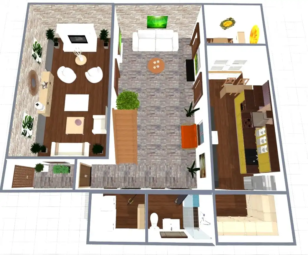 Sala de estar de Casa adosada en venta en Teror con Parquet, Terraza y Amueblado