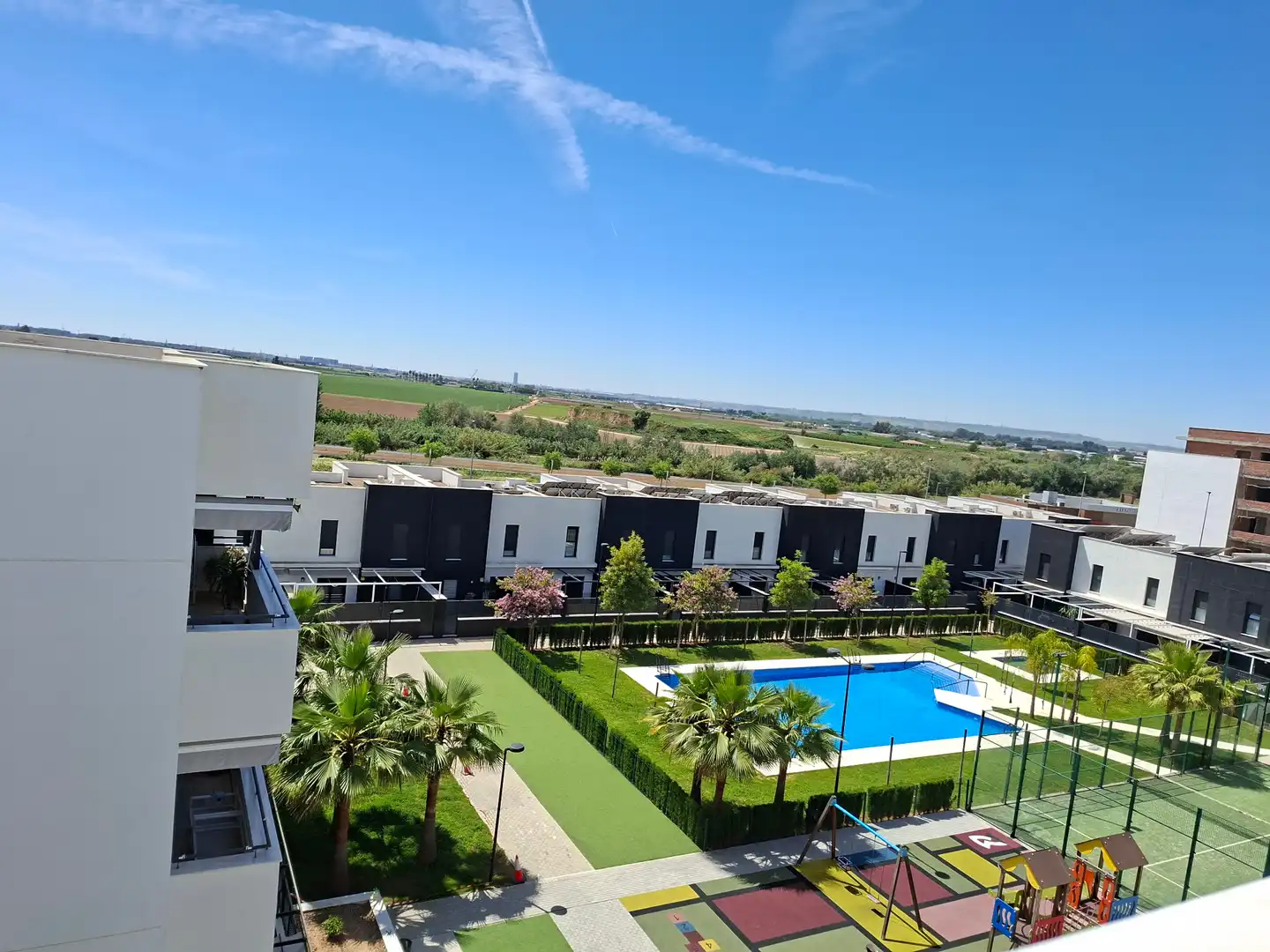 Terrasse von Wohnung zur Miete in La Rinconada mit Klimaanlage, Heizung und Terrasse