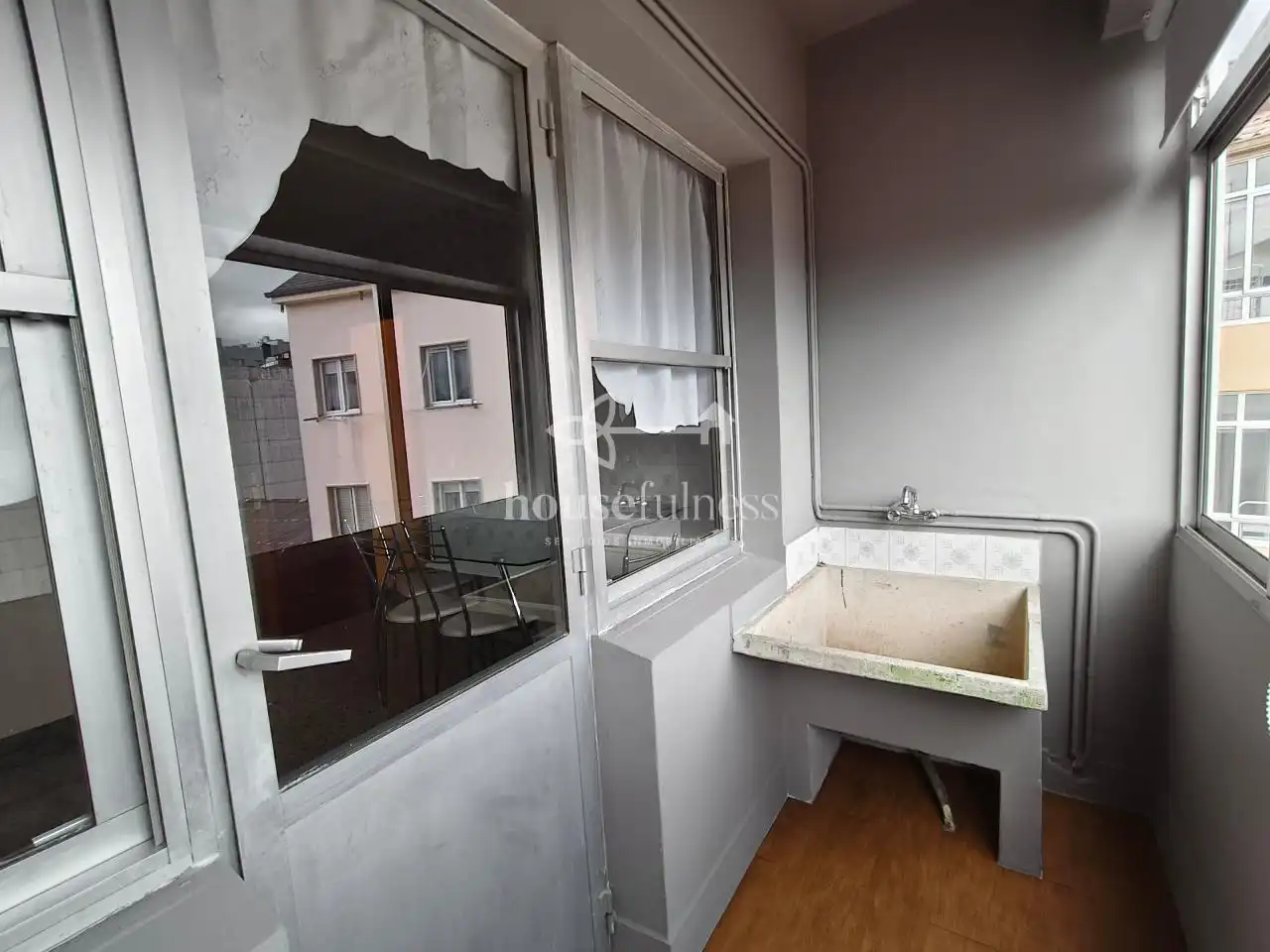 Balcony of Flat for sale in Narón  with Storage room and Furnished